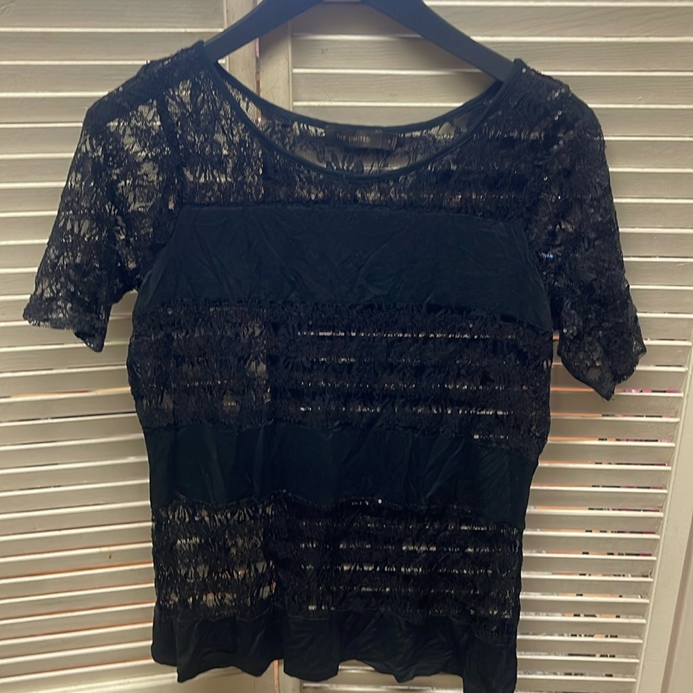 The Limited lace sequence top